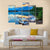 Boat At Edith Lake Canvas Wall Art-5 Pop-Gallery Wrap-47" x 32"-Tiaracle