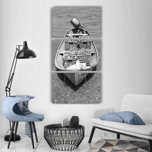 Boat For Transport Vehicle Vertical Canvas Wall Art-3 Vertical-Gallery Wrap-12" x 25"-Tiaracle