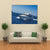 Boat In Deep Blue Water Canvas Wall Art-5 Star-Gallery Wrap-62" x 32"-Tiaracle