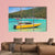 Boat In Koh Lan Island Canvas Wall Art-5 Pop-Gallery Wrap-47" x 32"-Tiaracle