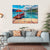 Boat In Lake Bled Canvas Wall Art-4 Horizontal-Gallery Wrap-34" x 24"-Tiaracle