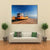 Boat On Sand Beach Canvas Wall Art-4 Horizontal-Gallery Wrap-34" x 24"-Tiaracle