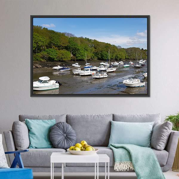 Boats For Tourism Panoramic Canvas Wall Art-1 Piece-36" x 12"-Tiaracle