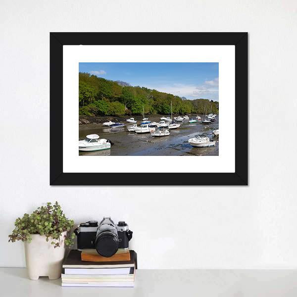 Boats For Tourism Panoramic Canvas Wall Art-1 Piece-36" x 12"-Tiaracle