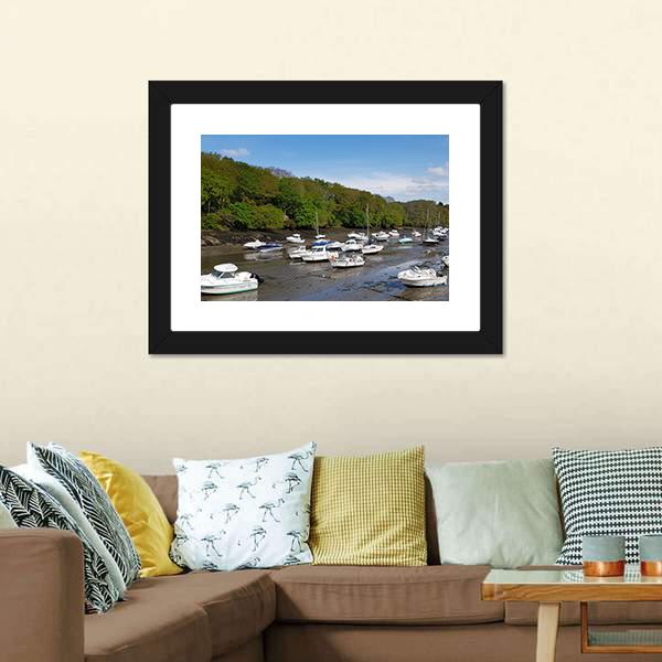Boats For Tourism Panoramic Canvas Wall Art-1 Piece-36" x 12"-Tiaracle