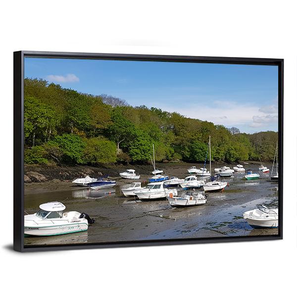 Boats For Tourism Panoramic Canvas Wall Art-1 Piece-36" x 12"-Tiaracle