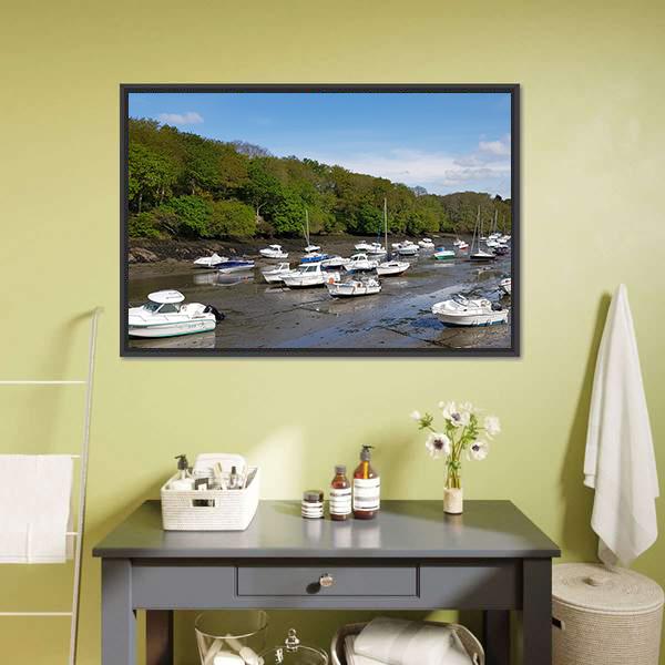 Boats For Tourism Panoramic Canvas Wall Art-1 Piece-36" x 12"-Tiaracle