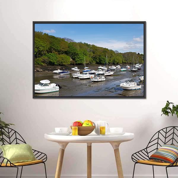 Boats For Tourism Panoramic Canvas Wall Art-1 Piece-36" x 12"-Tiaracle
