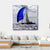Boats With Spinnakers Open Canvas Wall Art-4 Square-Gallery Wrap-17" x 17"-Tiaracle