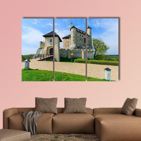 Bobolice Castle Canvas Wall Art-3 Horizontal-Gallery Wrap-25" x 16"-Tiaracle