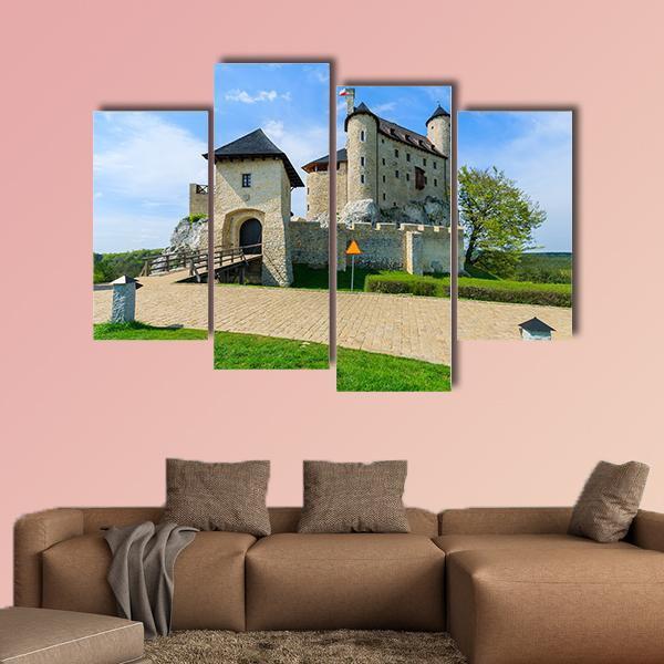 Bobolice Castle Canvas Wall Art-4 Pop-Gallery Wrap-50" x 32"-Tiaracle