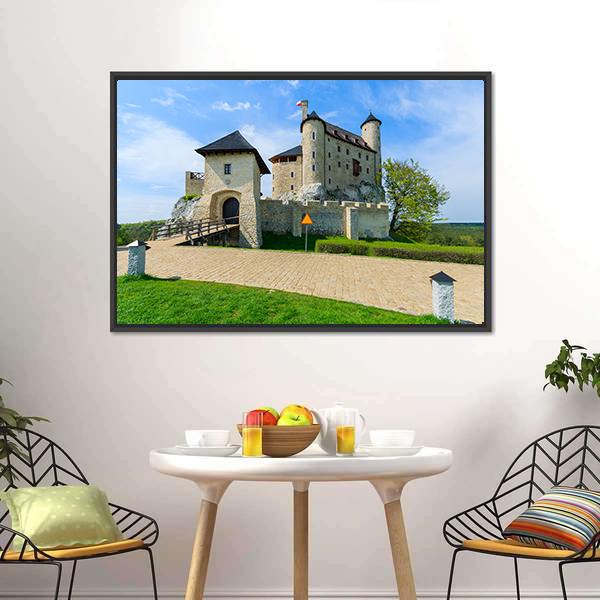 Bobolice Castle Canvas Wall Art-3 Horizontal-Gallery Wrap-25" x 16"-Tiaracle