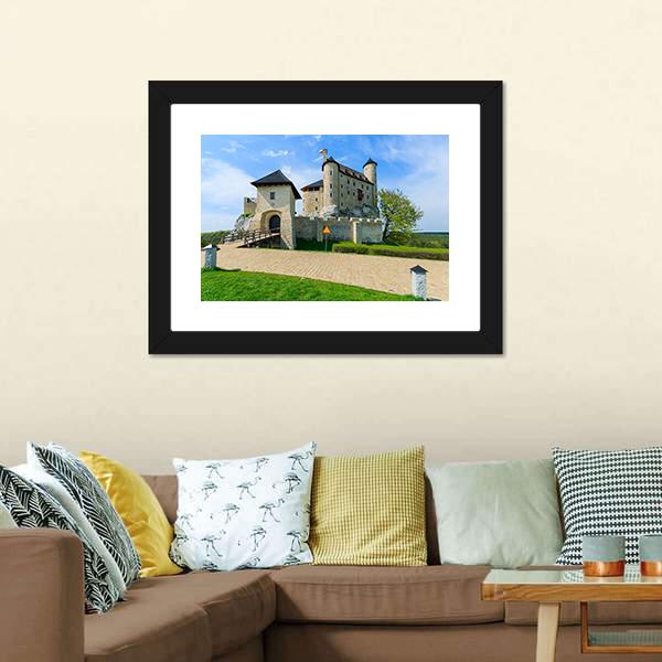 Bobolice Castle Canvas Wall Art-3 Horizontal-Gallery Wrap-25" x 16"-Tiaracle