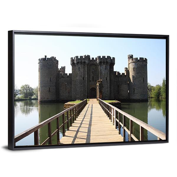Bodiam Castle Canvas Wall Art-5 Horizontal-Gallery Wrap-22" x 12"-Tiaracle