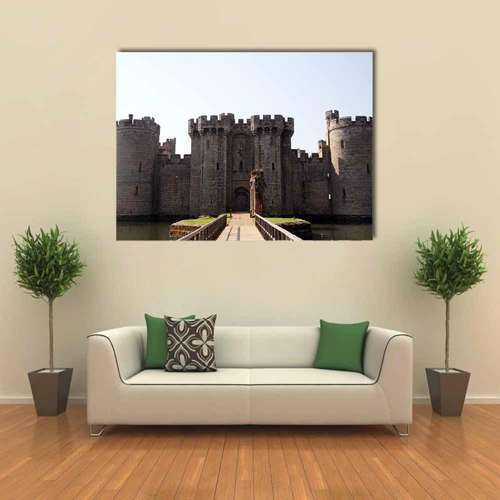 Bodiam Castle &amp; Robertsbridge Canvas Wall Art-1 Piece-Gallery Wrap-36" x 24"-Tiaracle