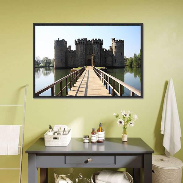 Bodiam Castle Canvas Wall Art-3 Horizontal-Gallery Wrap-25" x 16"-Tiaracle