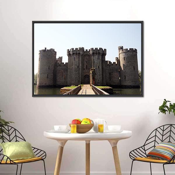 Bodiam Castle & Robertsbridge Canvas Wall Art-5 Horizontal-Gallery Wrap-22" x 12"-Tiaracle