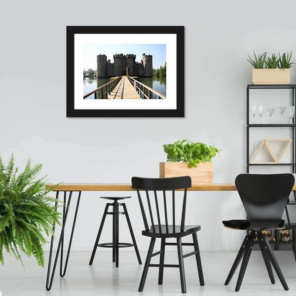 Bodiam Castle Canvas Wall Art-3 Horizontal-Gallery Wrap-25" x 16"-Tiaracle