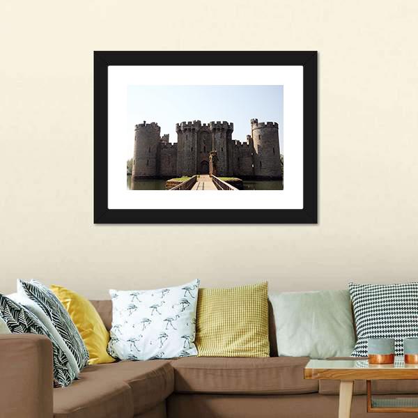 Bodiam Castle & Robertsbridge Canvas Wall Art-5 Horizontal-Gallery Wrap-22" x 12"-Tiaracle