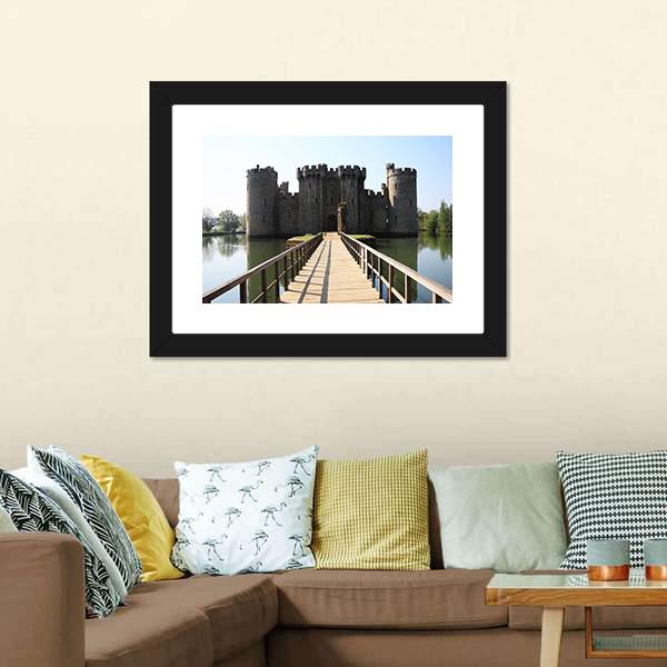 Bodiam Castle Canvas Wall Art-3 Horizontal-Gallery Wrap-25" x 16"-Tiaracle