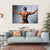 Bodybuilder Showing His Biceps Canvas Wall Art-4 Horizontal-Gallery Wrap-34" x 24"-Tiaracle