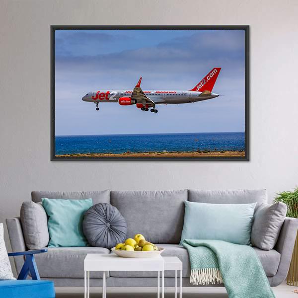 Boeing 757 Panoramic Canvas Wall Art-1 Piece-36" x 12"-Tiaracle
