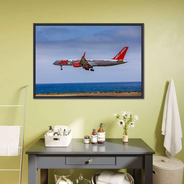 Boeing 757 Panoramic Canvas Wall Art-1 Piece-36" x 12"-Tiaracle