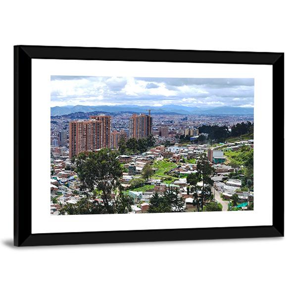 Bogota Urban Landscape Panoramic Canvas Wall Art-1 Piece-36" x 12"-Tiaracle