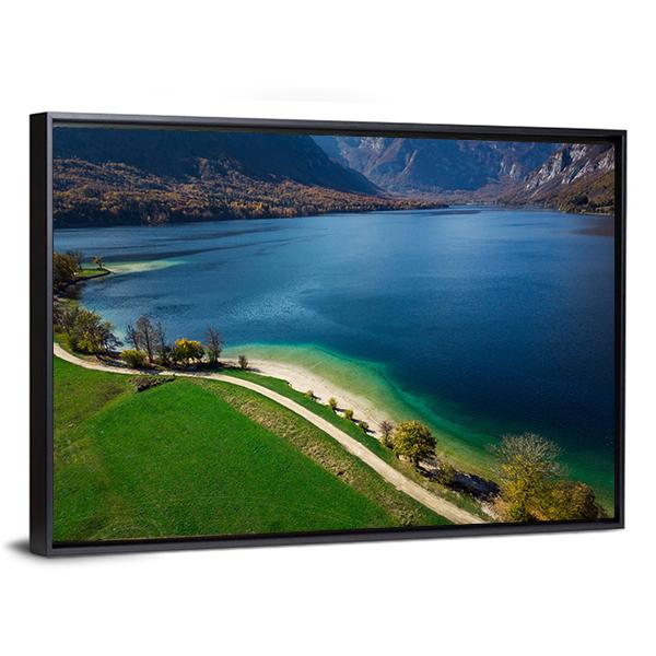 Bohinj Lake Slovenia Canvas Wall Art-3 Horizontal-Gallery Wrap-25" x 16"-Tiaracle