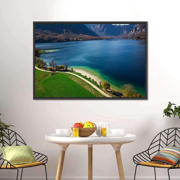 Bohinj Lake Slovenia Canvas Wall Art-3 Horizontal-Gallery Wrap-25" x 16"-Tiaracle