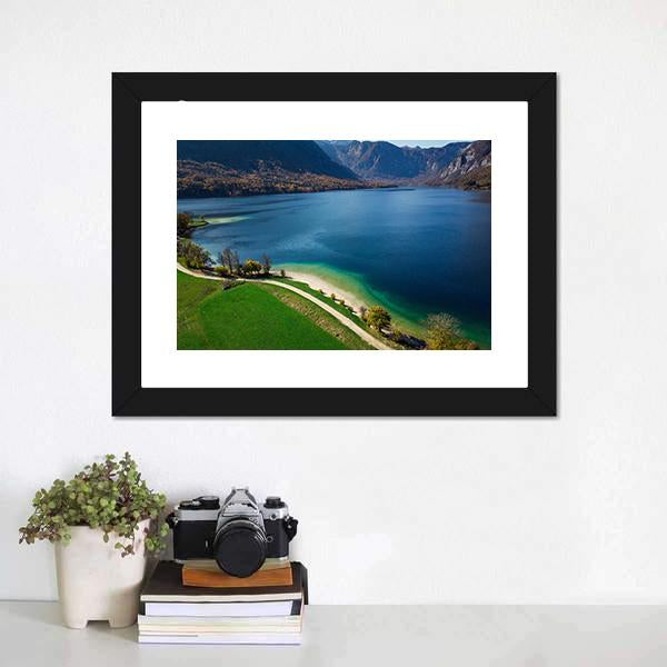 Bohinj Lake Slovenia Canvas Wall Art-1 Piece-Framed Print-20" x 16"-Tiaracle