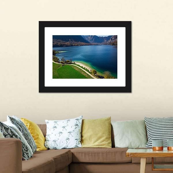 Bohinj Lake Slovenia Canvas Wall Art-3 Horizontal-Gallery Wrap-25" x 16"-Tiaracle