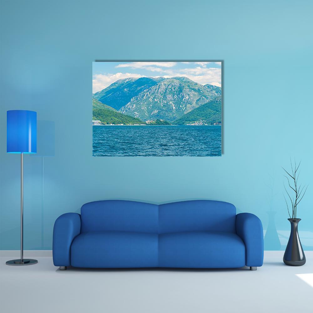 Boka Kotor Bay Canvas Wall Art-1 Piece-Gallery Wrap-48" x 32"-Tiaracle