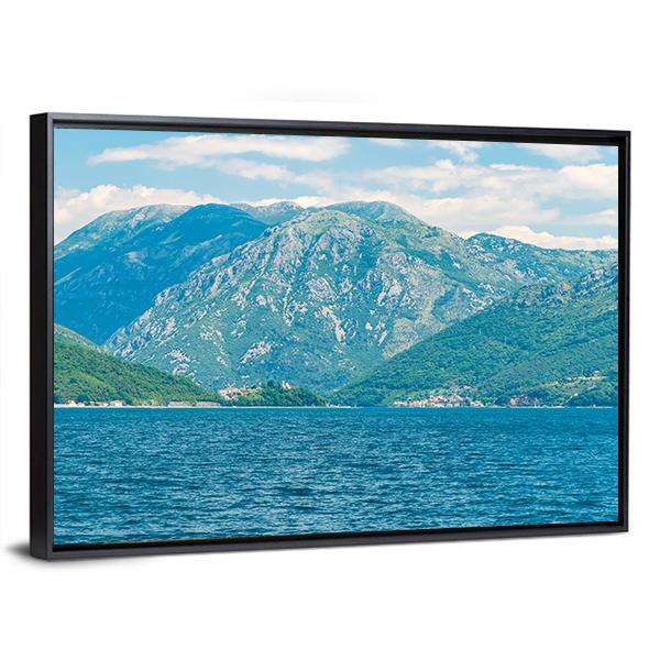 Boka Kotor Bay Canvas Wall Art-3 Horizontal-Gallery Wrap-25" x 16"-Tiaracle