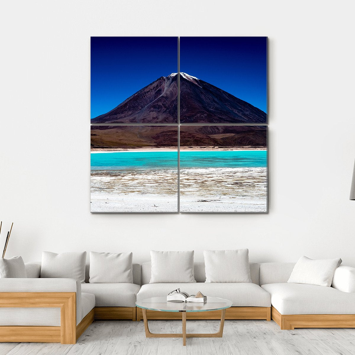 Bolivia Lagoon Canvas Wall Art-4 Square-Gallery Wrap-17" x 17"-Tiaracle