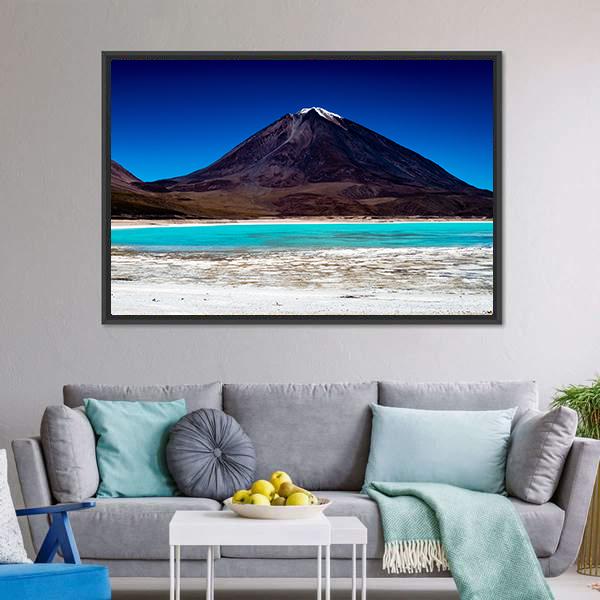 Bolivia Lagoon Panoramic Canvas Wall Art-1 Piece-36" x 12"-Tiaracle