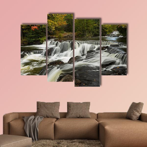 Bond Upper Falls Canvas Wall Art-4 Pop-Gallery Wrap-50" x 32"-Tiaracle