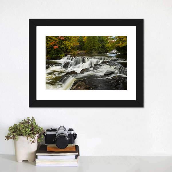 Bond Upper Falls Canvas Wall Art-1 Piece-Framed Print-20" x 16"-Tiaracle