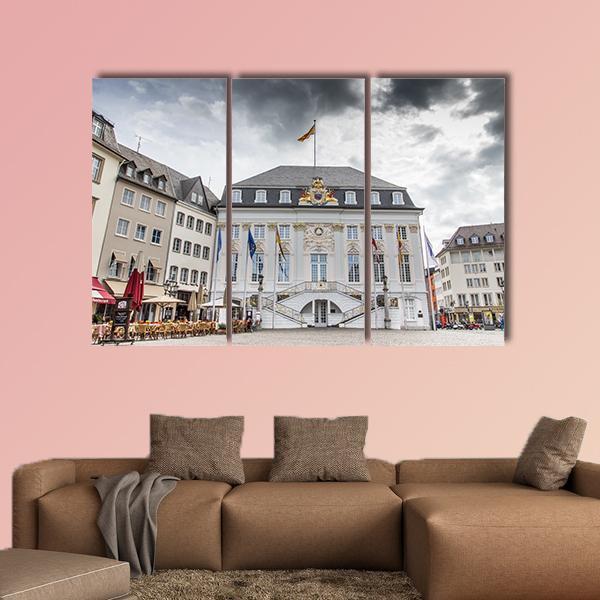 Bonn Town Hall Canvas Wall Art-3 Horizontal-Gallery Wrap-25" x 16"-Tiaracle