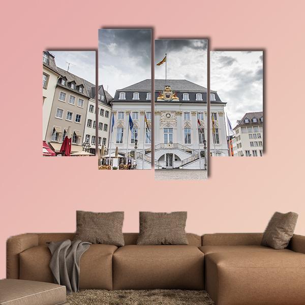 Bonn Town Hall Canvas Wall Art-1 Piece-Gallery Wrap-48" x 32"-Tiaracle