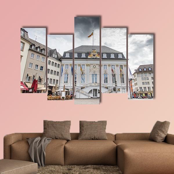 Bonn Town Hall Canvas Wall Art-5 Pop-Gallery Wrap-47" x 32"-Tiaracle