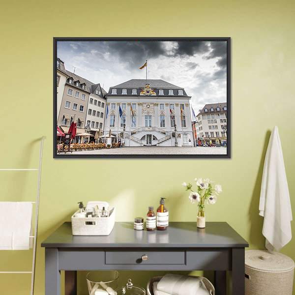 Bonn Town Hall Canvas Wall Art-3 Horizontal-Gallery Wrap-25" x 16"-Tiaracle