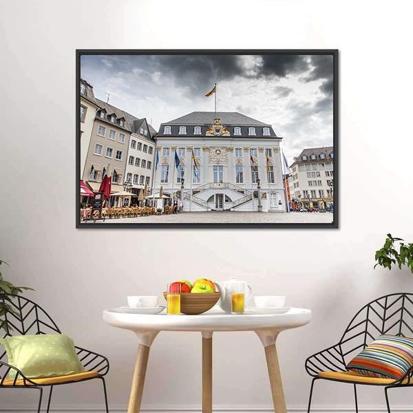 Bonn Town Hall Canvas Wall Art-3 Horizontal-Gallery Wrap-25" x 16"-Tiaracle