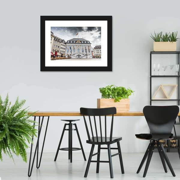 Bonn Town Hall Canvas Wall Art-3 Horizontal-Gallery Wrap-25" x 16"-Tiaracle