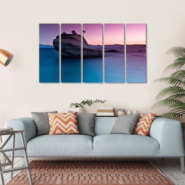 Bonsai Rock Canvas Wall Art-5 Horizontal-Gallery Wrap-22" x 12"-Tiaracle