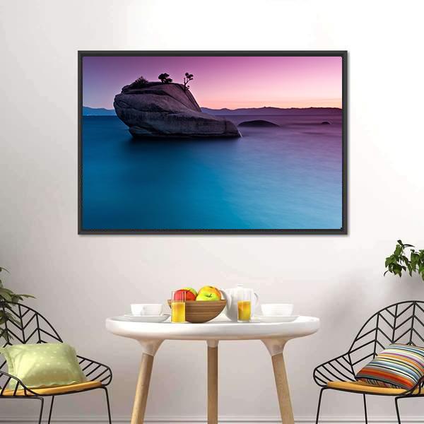 Bonsai Rock Canvas Wall Art-3 Horizontal-Gallery Wrap-25" x 16"-Tiaracle