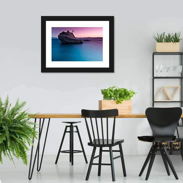 Bonsai Rock Canvas Wall Art-3 Horizontal-Gallery Wrap-25" x 16"-Tiaracle