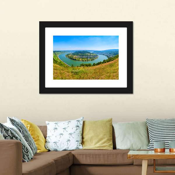 Boppard Town Germany Panoramic Canvas Wall Art-1 Piece-36" x 12"-Tiaracle