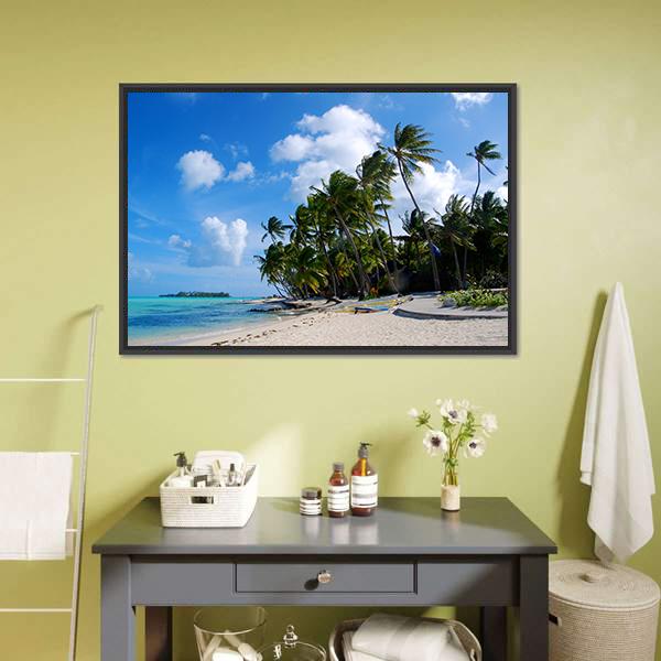 Bora Bora Island Canvas Wall Art-3 Horizontal-Gallery Wrap-25" x 16"-Tiaracle