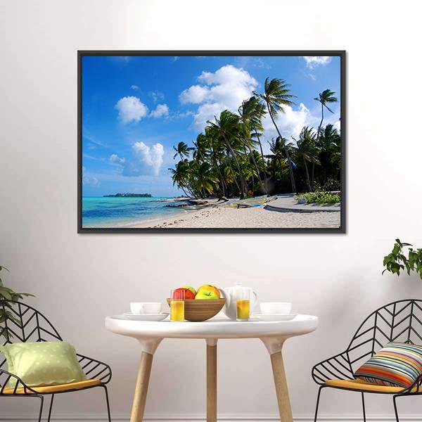 Bora Bora Island Canvas Wall Art-3 Horizontal-Gallery Wrap-25" x 16"-Tiaracle